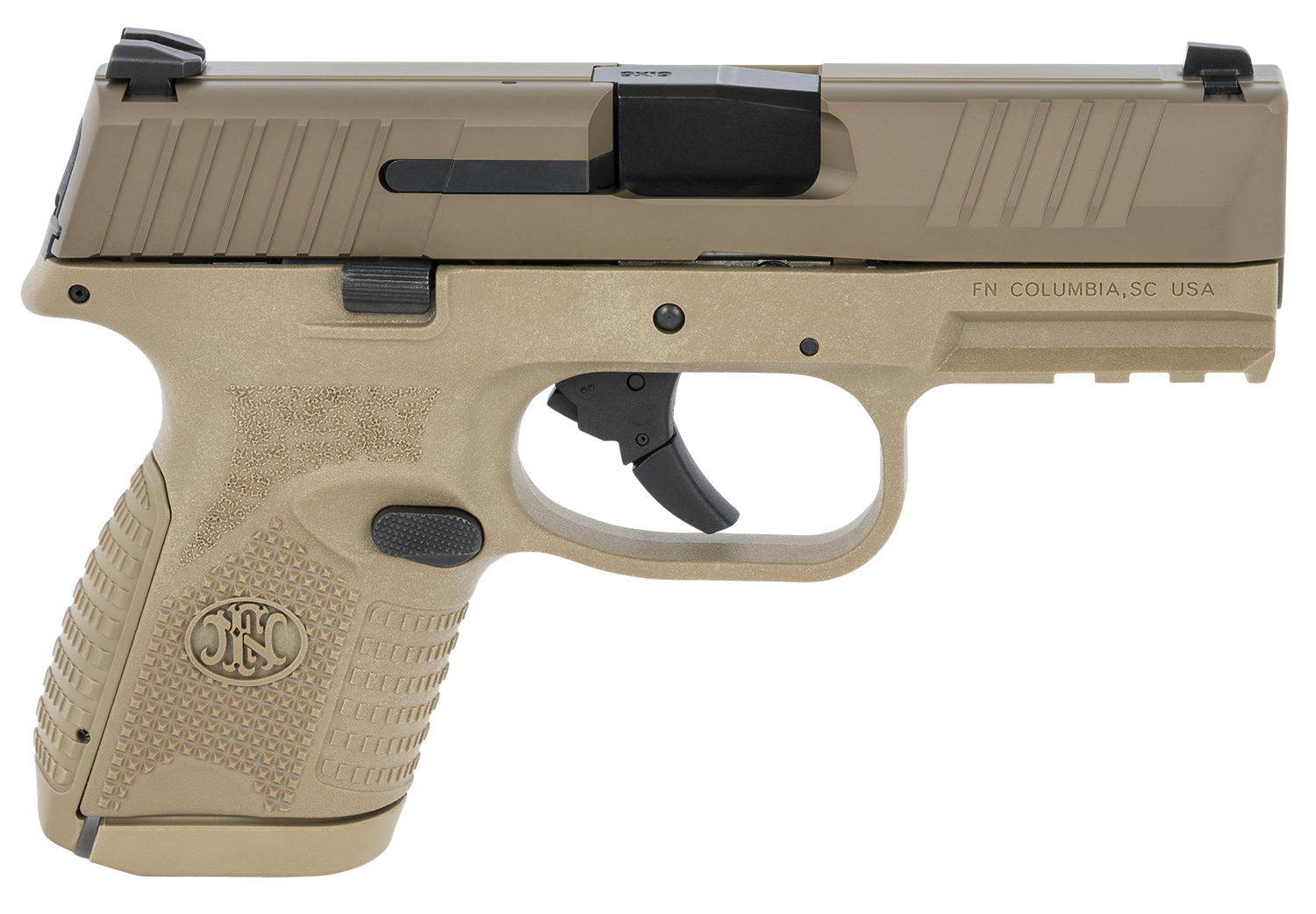 FN 66100819 509 Compact 9mm Luger 3.70" Barrel 10+1, Flat Dark Earth Polymer Frame With Mounting Rail, Flat Dark Earth Stainless Steel Slide, No Manual Safety 3 FN 66100819 509 Compact 9mm Luger 3.70" Barrel 10+1, Flat Dark Earth Polymer Frame With Mounting Rail, Flat Dark Earth Stainless Steel Slide, No Manual Safety