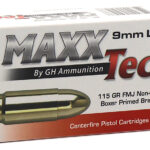 MaxxTech PTGB9MMB Brass Pistol 9mmLuger 115gr Full Metal Jacket 50 Per Box/10 Case 1 133739