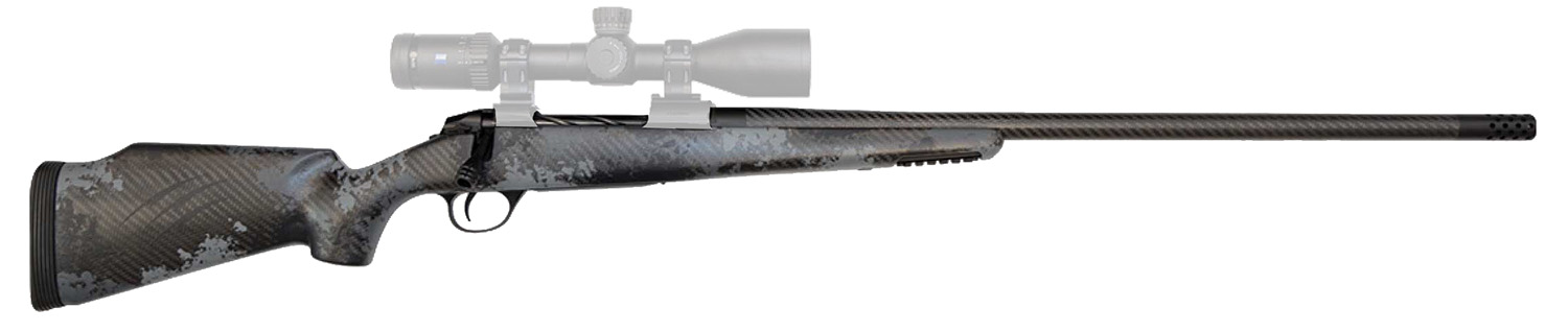 Fierce Firearms FCRG65PRC22TP Carbon Rage  Full Size 6.5 PRC 3+1 22" Black C3 Carbon Fiber Barrel, Tungsten Gray Cerakote Titanium Receiver, Phantom Camo Fixed Fierce Tech C3 Stock, Right Hand