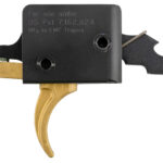 CMC Triggers 91501GF Drop-In Gold Finger Single-Stage Curved Trigger w/ 3-3.50 lbs Draw Weight & Gold Finish 2 145489
