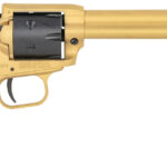 Heritage Mfg RR22S6 Rough Rider 22 LR 6 6.50", Gold Cerakote Barrel, Black Satin Cylinder, Gold Cerakote Steel Frame, Black Polymer Grips Features Black Accents 2 149101
