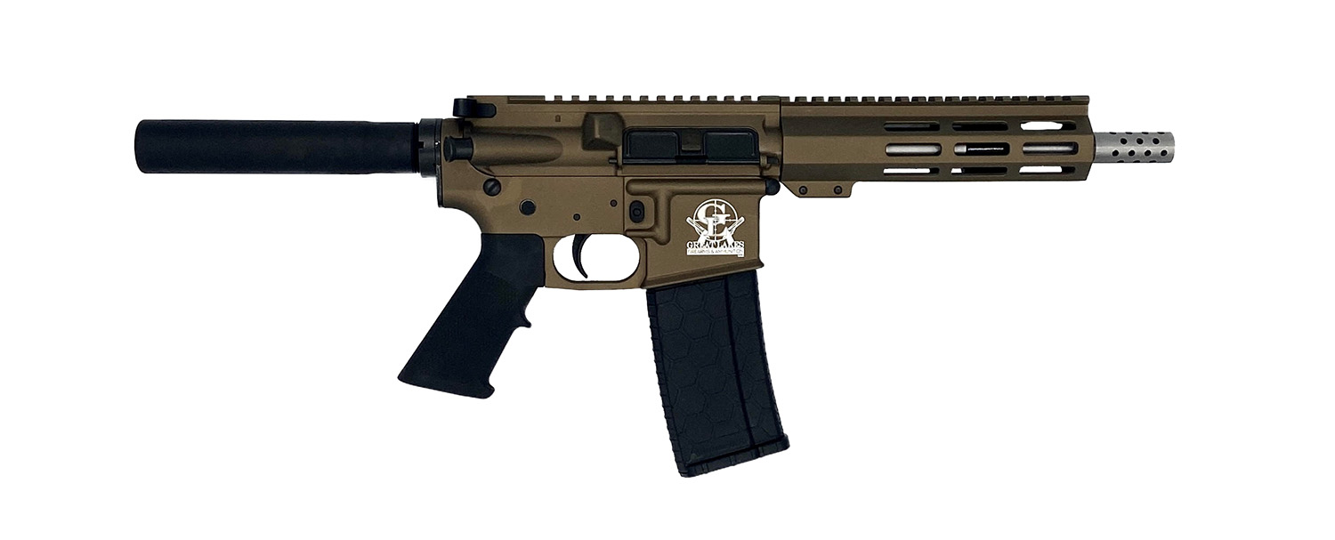 Great Lakes Firearms GL15223SSPBRZ AR-15 Pistol 223 Wylde 30+1 7.50" Stainless Barrel, Bronze Rec, 7" M-LOK Handguard, Buffer Tube (No Brace), Black A2 Grip 3 Great Lakes Firearms GL15223SSPBRZ AR-15 Pistol 223 Wylde 30+1 7.50" Stainless Barrel, Bronze Rec, 7" M-LOK Handguard, Buffer Tube (No Brace), Black A2 Grip