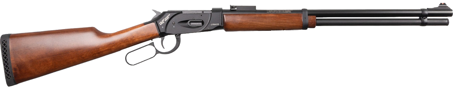 Gforce Arms GFLVR410S Saddlehorn Lever 2.50" 9+1 24" Black Steel Barrel, Black Picatinny Rail Aluminum Receiver, Fixed Walnut Stock