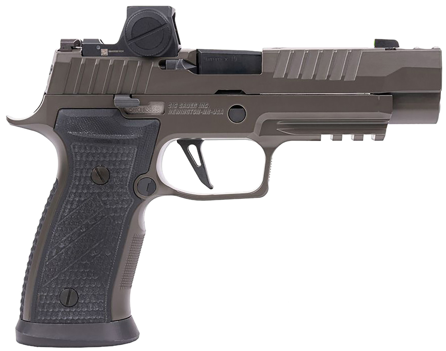 Sig Sauer 320AXGF9LEGIONRXX P320 AXG Legion w/Romeo-X Full Size 9mm Luger 10+1/21+1 3.90" Legion Gray Cerakote Optic Ready/Ported/Serrated Slide, Legion Gray Cerakote Polymer Frame w/Beavertail & Pica 3 Sig Sauer 320AXGF9LEGIONRXX P320 AXG Legion w/Romeo-X Full Size 9mm Luger 10+1/21+1 3.90" Legion Gray Cerakote Optic Ready/Ported/Serrated Slide, Legion Gray Cerakote Polymer Frame w/Beavertail & Pica