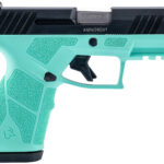 Taurus 1-GX2931C GX2 9mm Luger 13+1 3.37" Matte Stainless Steel Barrel, Matte Black Serrated Stainless Steel Slide, Cyan Polymer Frame w/Picatinny Rail, Polymer Grip 1 170114