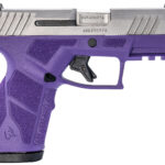 Taurus 1-GX2939DP-10 GX2 9mm Luger 10+1 3.37" Matte Stainless Steel Barrel, Matte Serrated Stainless Steel Slide, Dark Purple Polymer Frame w/Picatinny Rail, Polymer Grip 2 170131