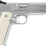 Kimber Mfg.,inc 3200397 High Polished 38 Super 9+1 5" Front Serrations Stainless Steel Slide High Polished Bonded Smooth Ivory Grip 1 170557