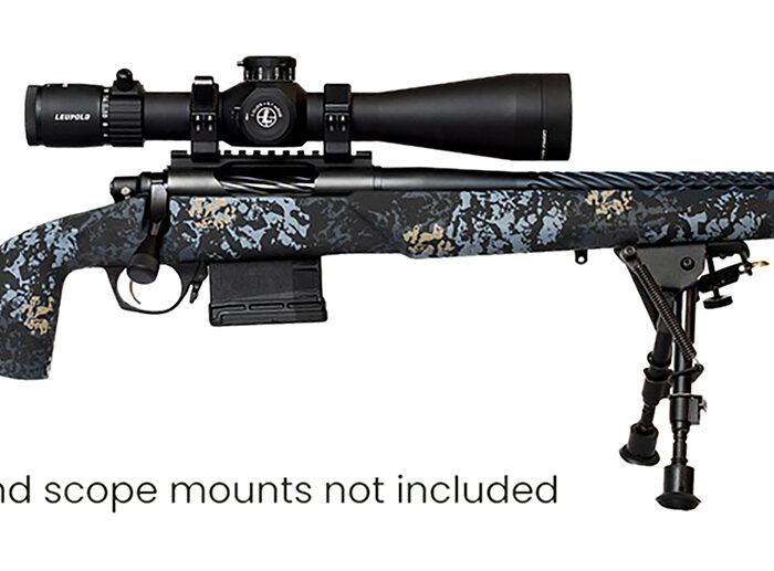 Iota Outdoors RF017S112214T19 Vandal Prime 6.5 Creedmoor 22" Black Spiral Fluted Threaded Barrel, Drilled & Tapped Receiver, Textured Iota EKO Carbon Fiber Stock