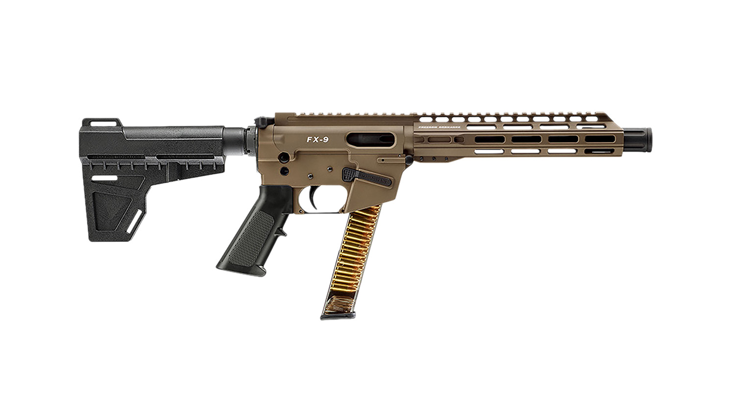 FREEDOM ORDNANCE FX9P10-FDE FX9P  9mm Luger 31+1 10" Flat Dark Earth
