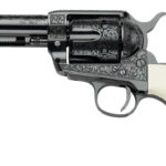 Pietta GW45RR434NMUI Great Western II Red River 45 Colt (Long Colt) 4.75" Ultra Ivory Engraved Grip 2 180973