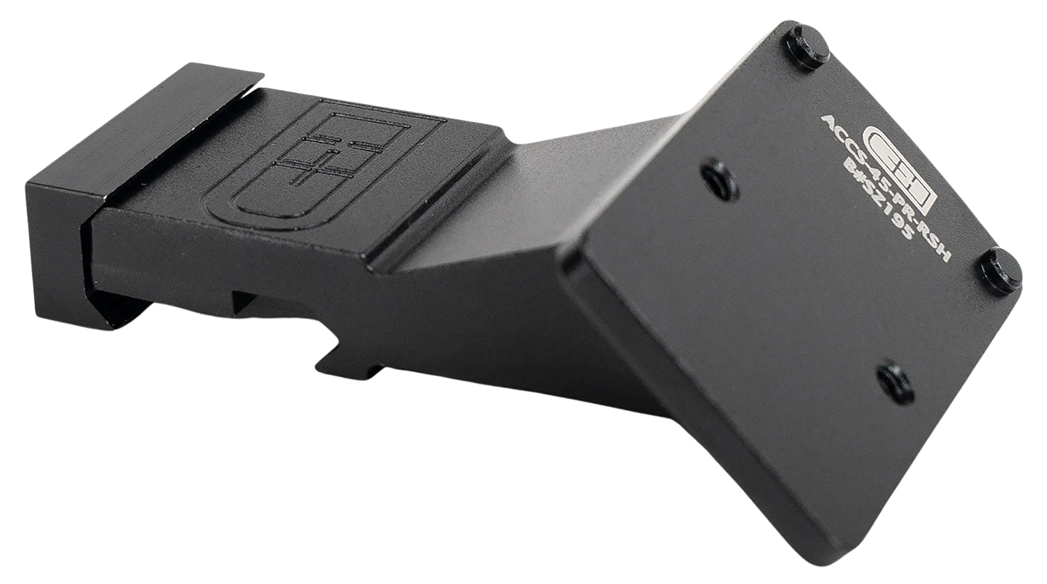 C&H Precision PR45RSH Picatinny Mount Red Dot Optic Mount Black Aluminum Compatible w/ Trijicon RMR/SRO 3 C&H Precision PR45RSH Picatinny Mount Red Dot Optic Mount Black Aluminum Compatible w/ Trijicon RMR/SRO