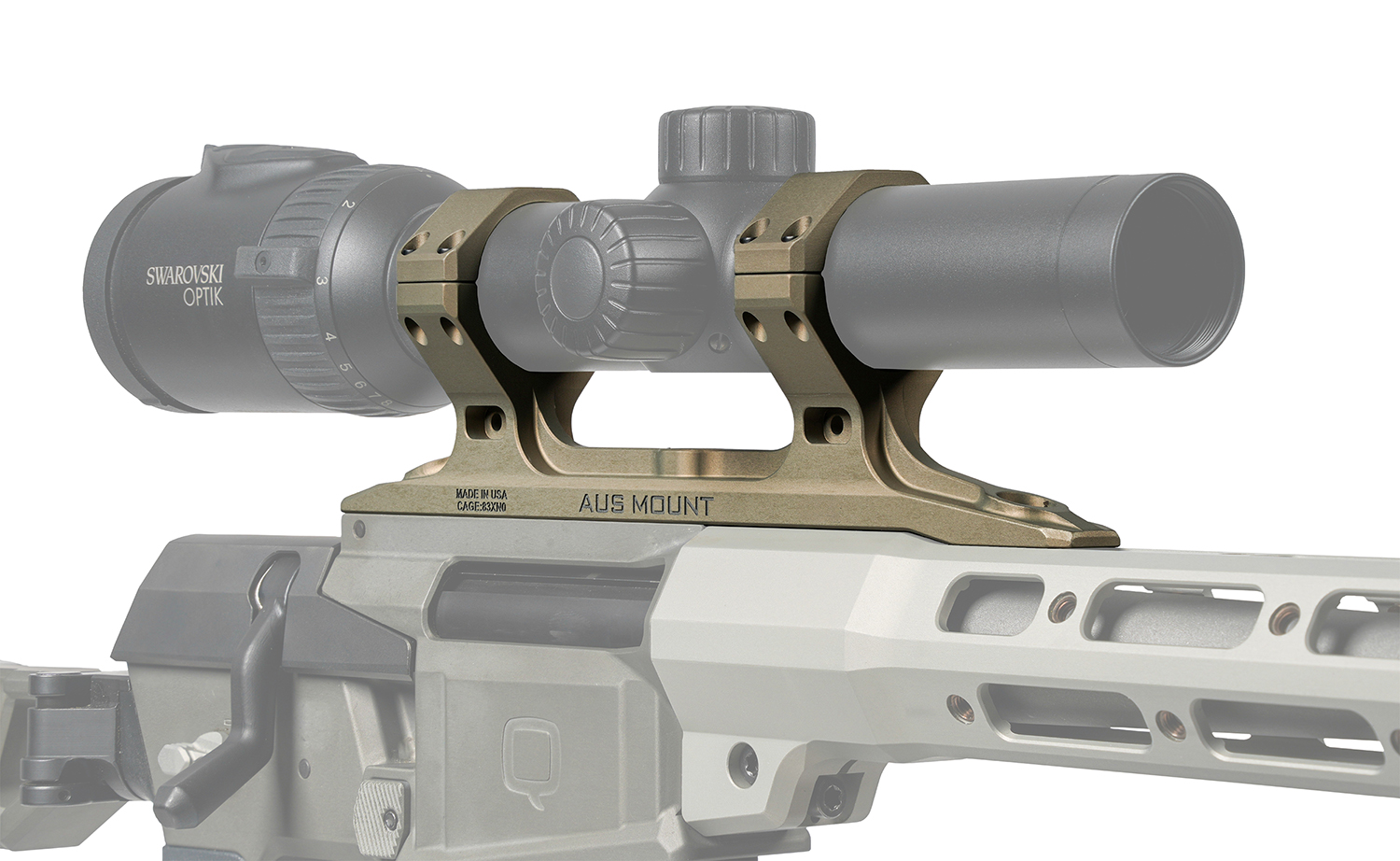 Q 100-263 AUS MOUNT 30MM DIA DIRECT MINI FIX CLEAR