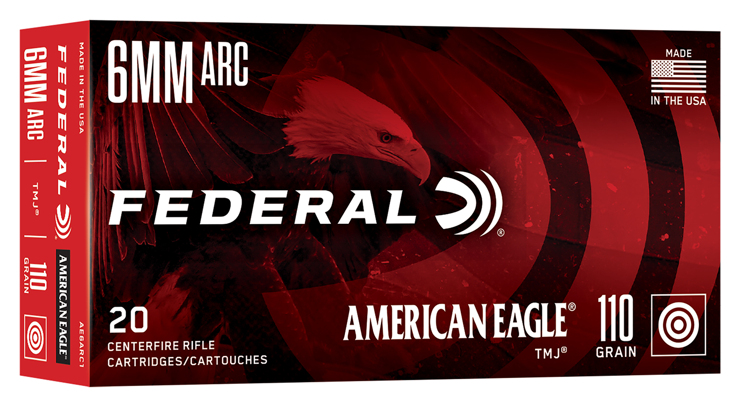 Federal AE6ARC1 American Eagle 6ARC 110gr Total Metal Jacket 20 Per Box/10 Case 3 Federal AE6ARC1 American Eagle 6ARC 110gr Total Metal Jacket 20 Per Box/10 Case