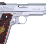 Iver Johnson Arms EAGLEHC Eagle Gen2 HC Government Frame 45 ACP 8+1 5" Overall Satin Hard Chrome Crowned Barrel, Serrated Steel Slide & Frame w/Beavertail, Textured Walnut w/Brass Logo Medallion Grip 2 188474