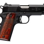 Browning 051072490 1911 Black Label Medallion 250 Compact Frame 22 LR 10+1 3.63" Matte Stainless Steel Barrel, Black Anodized Aluminum Serrated Slide, Matte Black Polymer Frame w/Beavertail, Engraved 2 191142
