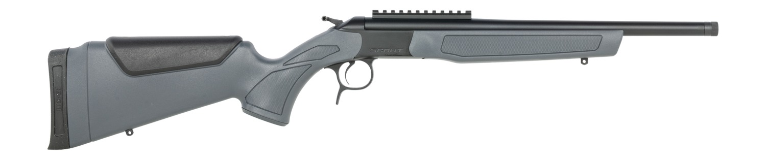 CVA CR4447 Scout 338 ARC 1rd 16.50" Matte Blued Threaded Barrel & Receiver w/DuraSight Rail, Stealth Gray Synthetic Stock 3 CVA CR4447 Scout 338 ARC 1rd 16.50" Matte Blued Threaded Barrel & Receiver w/DuraSight Rail, Stealth Gray Synthetic Stock