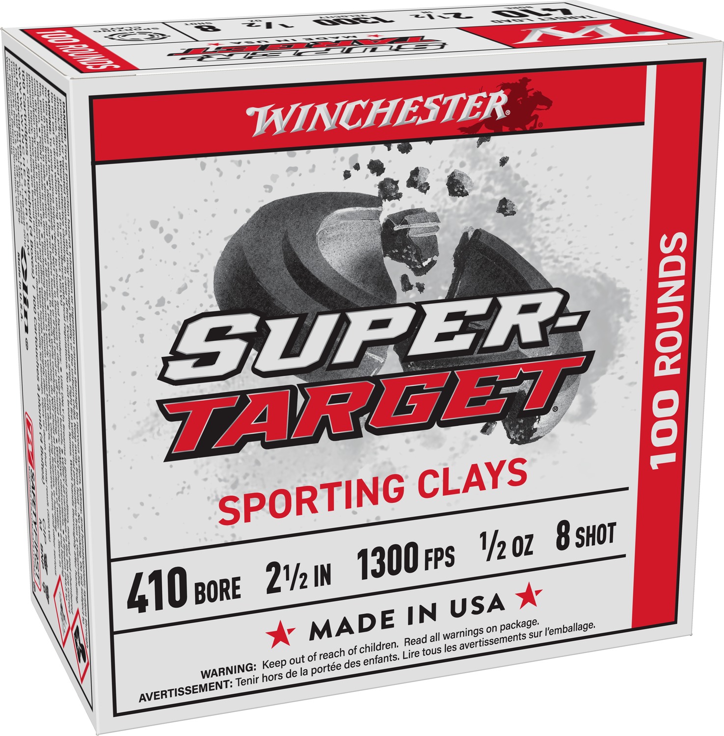 WIN TRGTS418 410BORE 2-1/2" 1/2OZ 8 25/10 3 WIN TRGTS418 410BORE 2-1/2" 1/2OZ 8 25/10