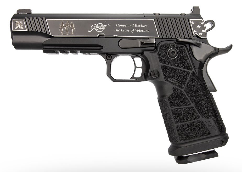 Kimber Mfg, Inc 3700895 DS Warrior Boot Campaign 9mm Luger 20+1 5" Matte Stainless Deep Crown Barrel, KimPro Black Engraved/Optic Cut/Serrated Slide, Black Stainless Steel Frame w/Beavertail & Picatin 3 Kimber Mfg, Inc 3700895 DS Warrior Boot Campaign 9mm Luger 20+1 5" Matte Stainless Deep Crown Barrel, KimPro Black Engraved/Optic Cut/Serrated Slide, Black Stainless Steel Frame w/Beavertail & Picatin