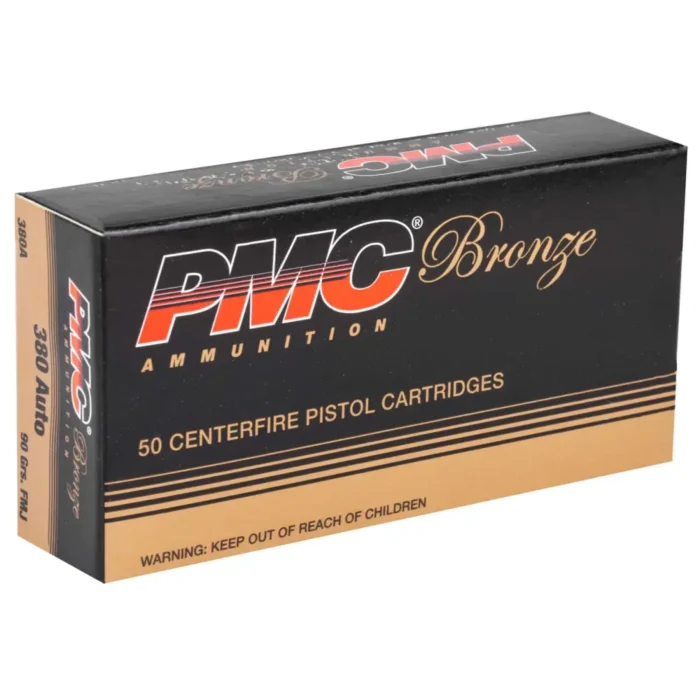 Cart 2 PMC BRONZE 380 AUTO 90GR FMJ 50RD BX 1000RD CASCE