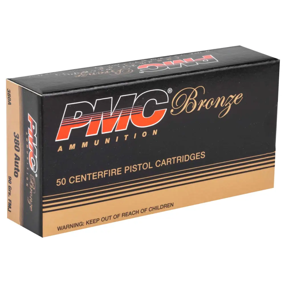 PMC BRONZE 380 AUTO 90GR FMJ 50RD BX 1000RD CASCE 3 PMC BRONZE 380 AUTO 90GR FMJ 50RD BX 1000RD CASCE
