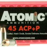Atomic Ammunition 00412 Pistol Precision Craft 45ACP +P 185gr Bonded Match Hollow Point 50 Per Box/10 Case 1 26140