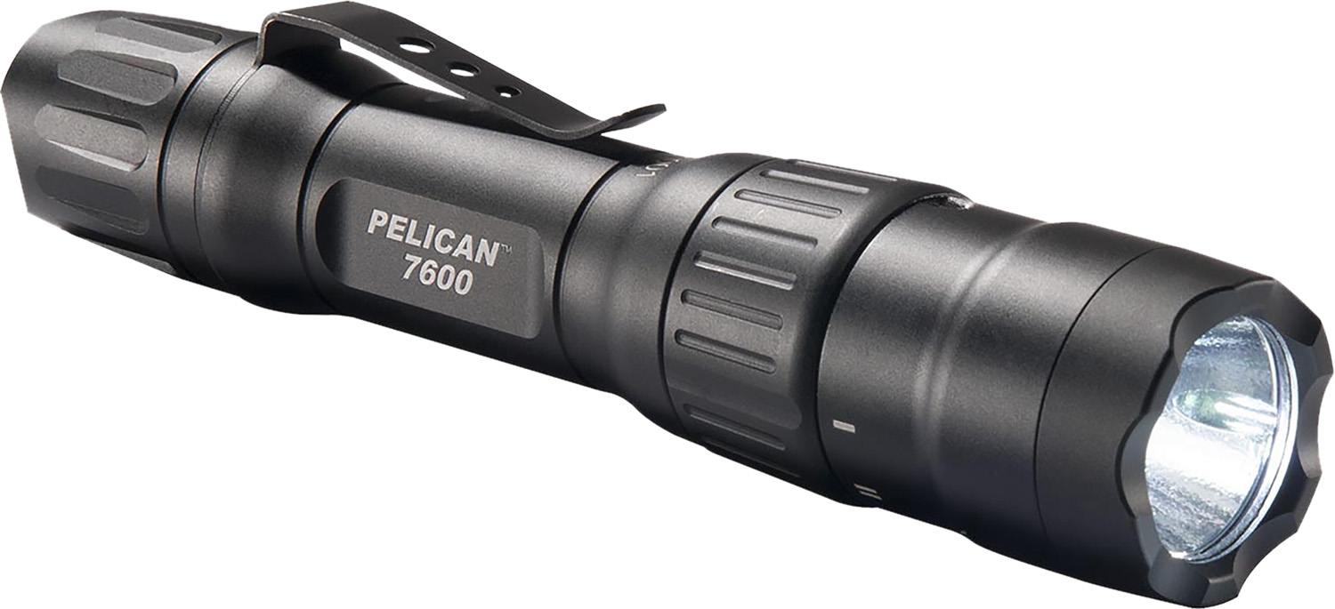 Pelican 7600 Tactical Flashlight Black Anodized 37/479/944 Lumens White/Red/Green LED 3 Pelican 7600 Tactical Flashlight Black Anodized 37/479/944 Lumens White/Red/Green LED