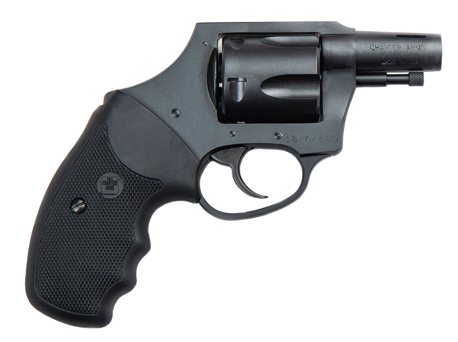 Charter Arms 64429 Boomer Large 44 Special, 5 Shot 2" Black Nitride Ported/Tapered Steel Barrel, Black Nitride Cylinder & Frame w/Black Finger Grooved Rubber Grip 3 Charter Arms 64429 Boomer Large 44 Special, 5 Shot 2" Black Nitride Ported/Tapered Steel Barrel, Black Nitride Cylinder & Frame w/Black Finger Grooved Rubber Grip