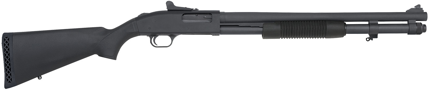 Mossberg 51663 590A1 12 Gauge Pump 3" 8+1 20" Black Parkerized Heavy-Walled Barrel, Black Parkerized Drilled & Tapped Receiver, Black Fixed Synthetic Stock 3 Mossberg 51663 590A1 12 Gauge Pump 3" 8+1 20" Black Parkerized Heavy-Walled Barrel, Black Parkerized Drilled & Tapped Receiver, Black Fixed Synthetic Stock