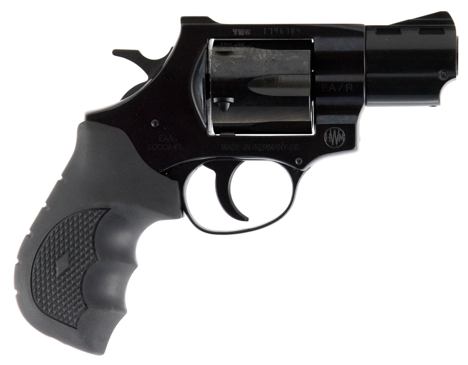 Weihrauch Guns 770130 Windicator 357 Mag 6rd 2" Blued Steel Barrel & Cylinder, Compact Steel Frame w/Exposed Hammer, Ramp Front/Fixed Rear Sights, Finger Grooved Black Rubber Grip 3 Weihrauch Guns 770130 Windicator 357 Mag 6rd 2" Blued Steel Barrel & Cylinder, Compact Steel Frame w/Exposed Hammer, Ramp Front/Fixed Rear Sights, Finger Grooved Black Rubber Grip