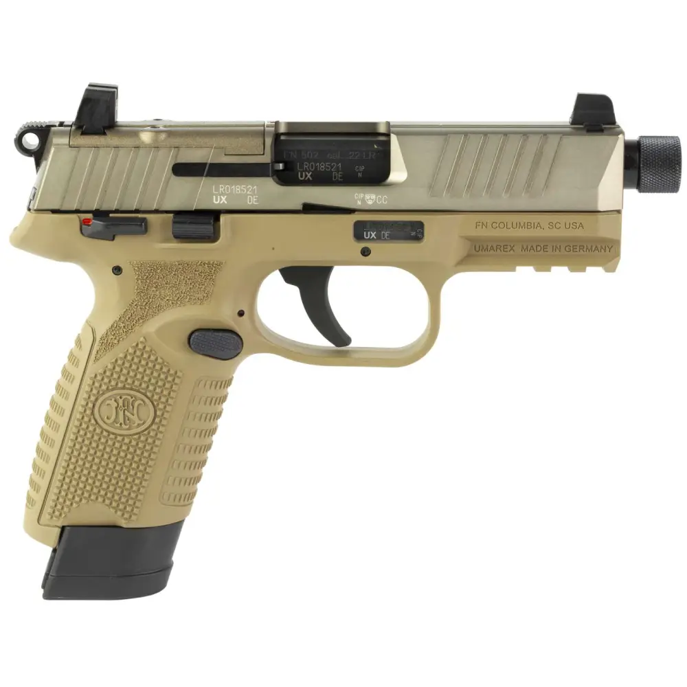 FN 502 TACTICAL 22LR PSTL FDE TB 3 FN 502 TACTICAL 22LR PSTL FDE TB
