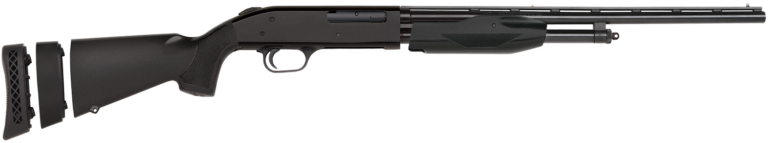 Mossberg 50358 510 Super Bantam Youth 410 Gauge Pump 3" 2+1 18.50" Blued Vent Rib Steel Barrel, Blued Steel Receiver, Black Synthetic Stock w/Adjustable LOP Spacer