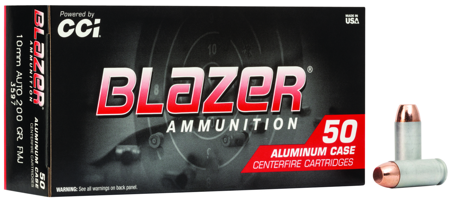 CCI 3597 Blazer Handgun 10mmAuto 200gr Total Metal Jacket 50 Per Box/20 Case 3 CCI 3597 Blazer Handgun 10mmAuto 200gr Total Metal Jacket 50 Per Box/20 Case