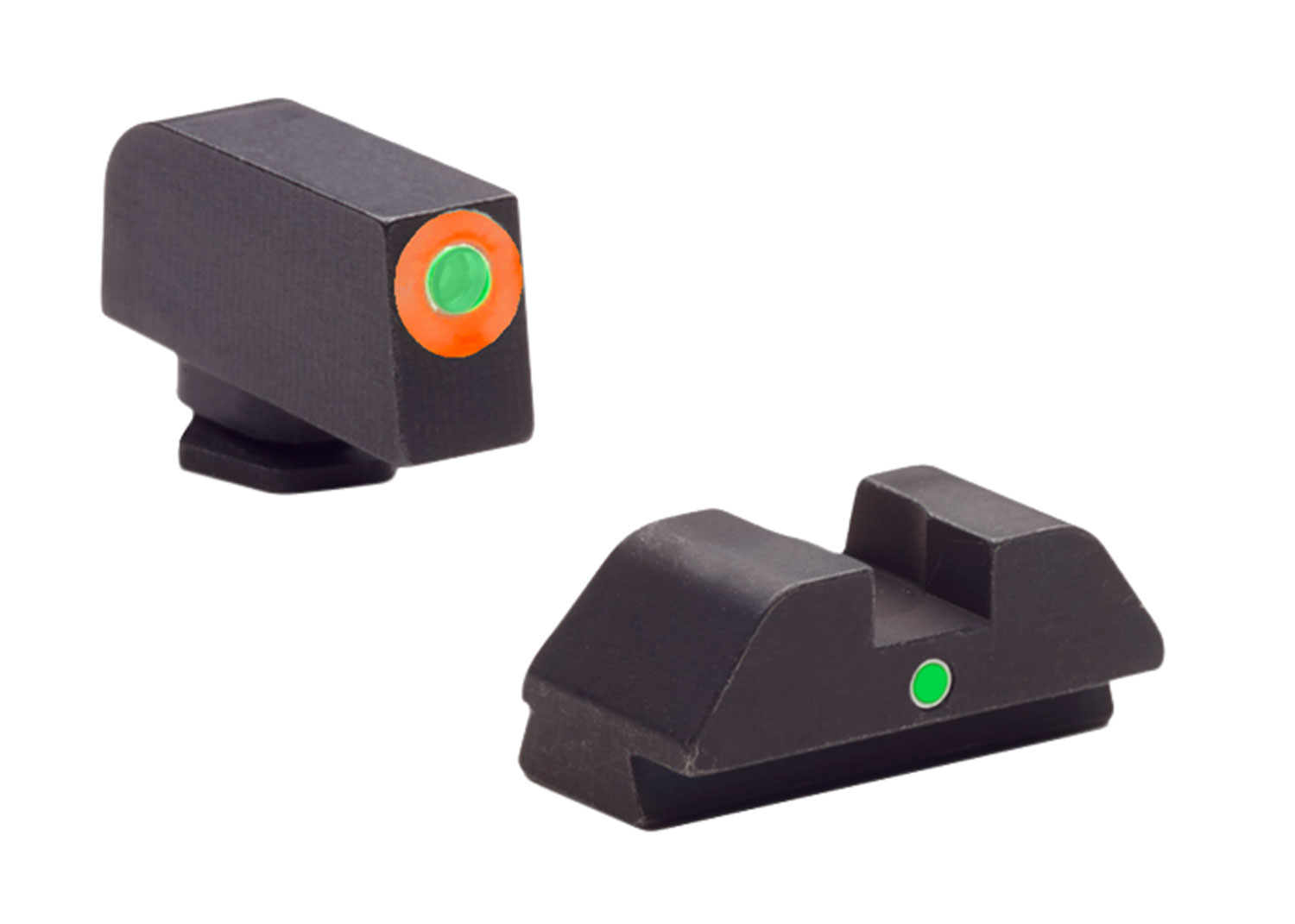 AmeriGlo GL205 i-Dot Sight Set for Glock Green Tritium Orange Outline Front Sight-Green Tritium Rear Sight 3 AmeriGlo GL205 i-Dot Sight Set for Glock Green Tritium Orange Outline Front Sight-Green Tritium Rear Sight