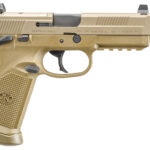 FN 66968 FNX Tactical 45 ACP 5.30" Threaded Barrel 15+1 , Flat Dark Earth , Manual Safety , Night Sights 2 78901