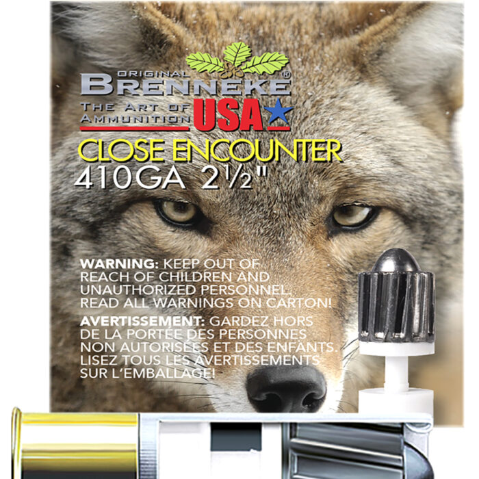 Cart 1 Brenneke SL4102CE Close Encounter Home Defense 410Gauge 2.50" 1/4oz Sabot Slug Shot 5 Per Box/90 Case