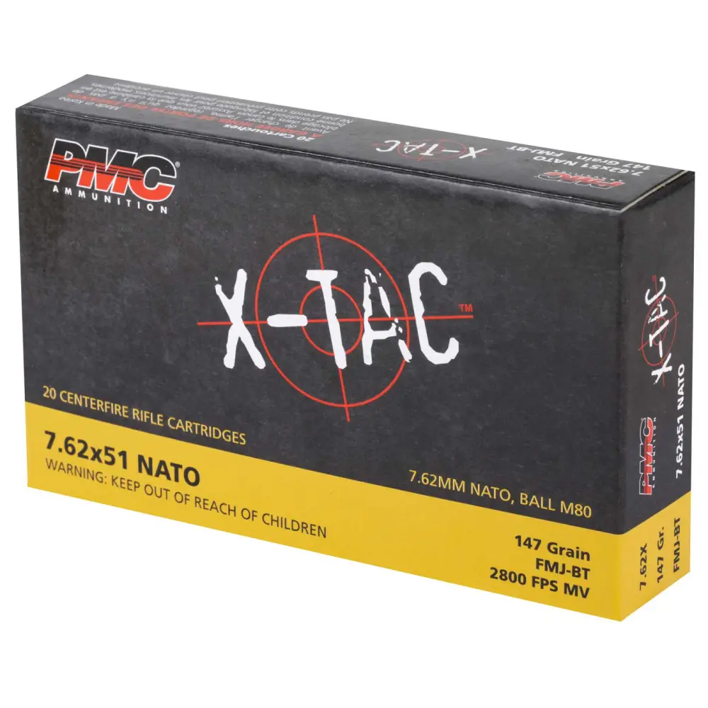 PMC 7.62 X 51 (308WIN)147GR FMJ-BT 20RD BX 500RD CASE 4 PMC 7.62 X 51 (308WIN)147GR FMJ-BT 20RD BX 500RD CASE - Image 2