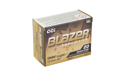 CCI BLAZER BRASS 9MM 115GR JHP 20 4 CCI BLAZER BRASS 9MM 115GR JHP 20 - Image 2