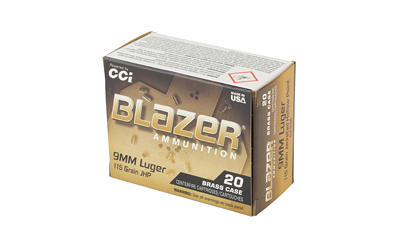CCI BLAZER BRASS 9MM 115GR JHP 20 5 CCI BLAZER BRASS 9MM 115GR JHP 20 - Image 3