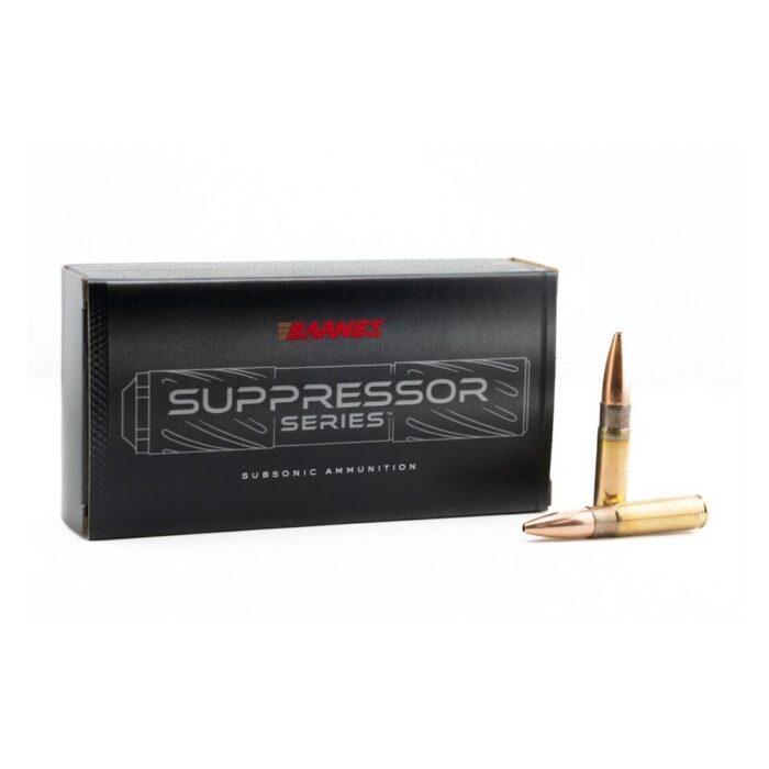 Cart 4 Barnes Suppressor Series Sierra MatchKing Rifle Ammunition .300 Blackout 220gr HP 1060 fps 20/ct