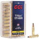 CCI Rimfire Ammunition .17 HMR 17 gr VMax 2550 fps 2000/ct Case (40-50/ct Boxes) 1 https3A2F2Fmedia.chattanoogashooting.com2Fimages2Fproduct2FCC49C2FCC49 1