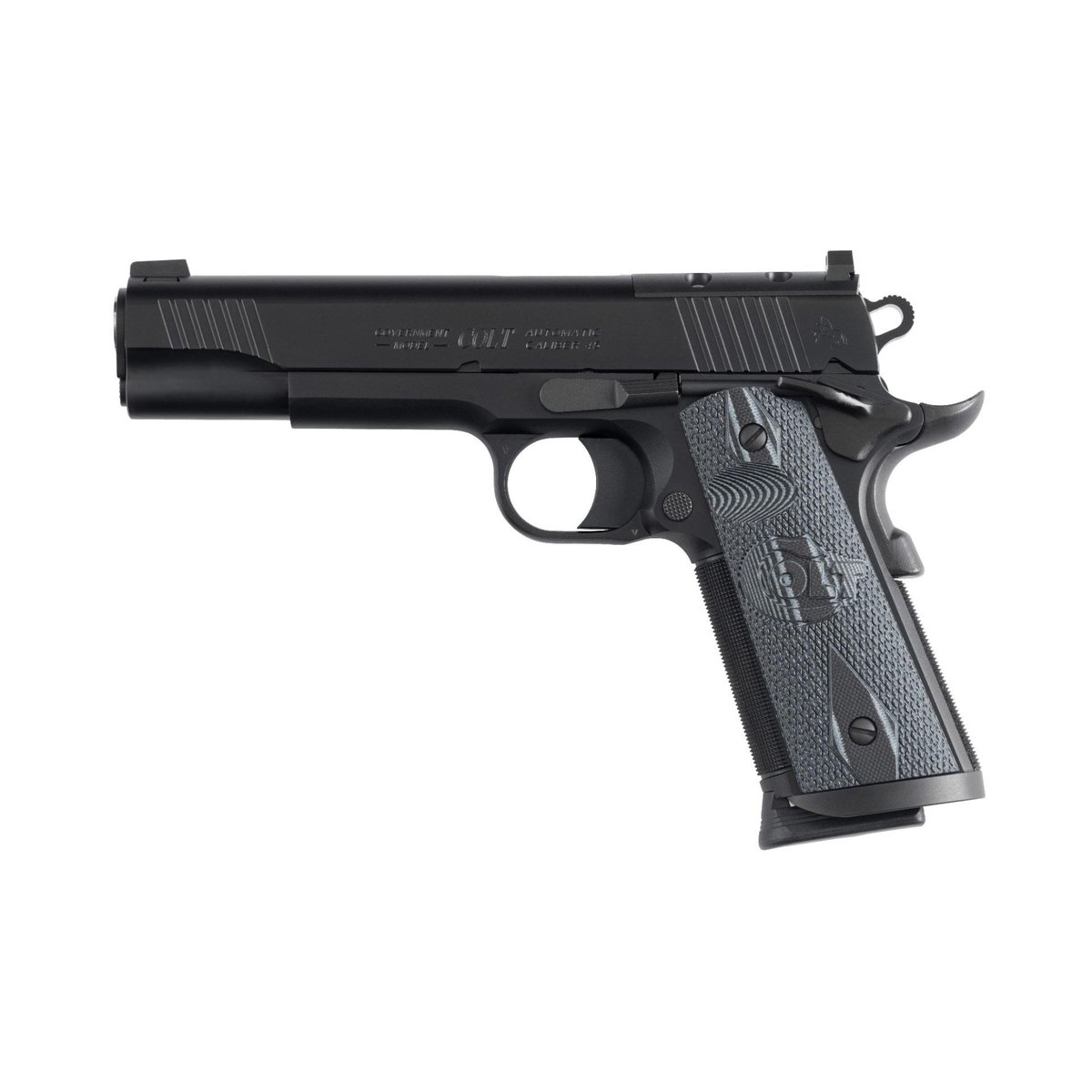 Colt CCU Government 1911 Handgun 9mm Luger 9rd Magazine 5" Barrel Matte Black DLC G10 Grips Optic Ready 3 Colt CCU Government 1911 Handgun 9mm Luger 9rd Magazine 5" Barrel Matte Black DLC G10 Grips Optic Ready