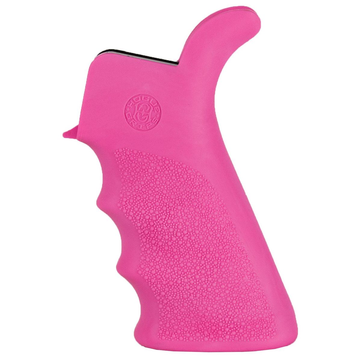 Hogue AR-15/M-16 Rubber Beavertail Grip with Finger Grooves-Pink 3 Hogue AR-15/M-16 Rubber Beavertail Grip with Finger Grooves-Pink
