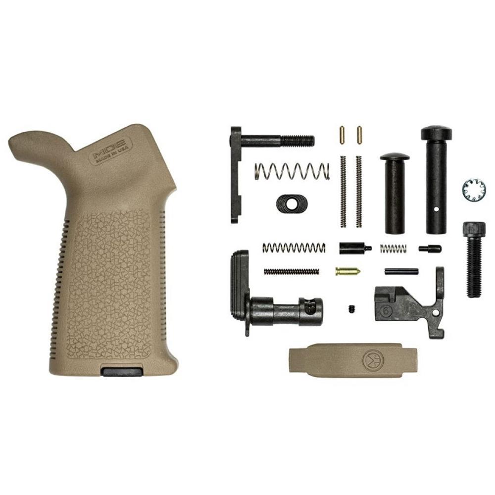 AR15 MOE Lower Parts Kit Minus FCG - FDE 3 AR15 MOE Lower Parts Kit Minus FCG - FDE