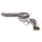 Taylor's 1873 Cattlebrand Engraved Stag Handgun .45 Colt 6rd Capacity 5.5" Barrel Engraved Silver with White 2 https3A2F2Fmedia.chattanoogashooting.com2Fimages2Fproduct2FTURC12000632FTURC1200063 1