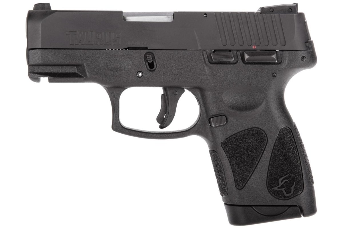 Taurus G2S 9mm Luger 7 rd Magazine 3.2" Barrel Black Slide/Black Grip