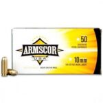 Armscor Handgun Ammunition 10mm 180gr FMJ 1008 fps 50/ct 1 https3A2F2Fmedia.chattanoogashooting.com2Fimages2Fproduct2FYMFAC102N2FYMFAC102N