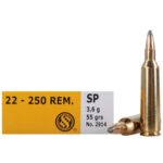 SELLIER & BELLOT 22-250 REM 55GR SP 20RD BOX 25 BOXES PER CASE 2 image full 4405 0e04ab17b4dfb77d7e7b6ff203ad0c45
