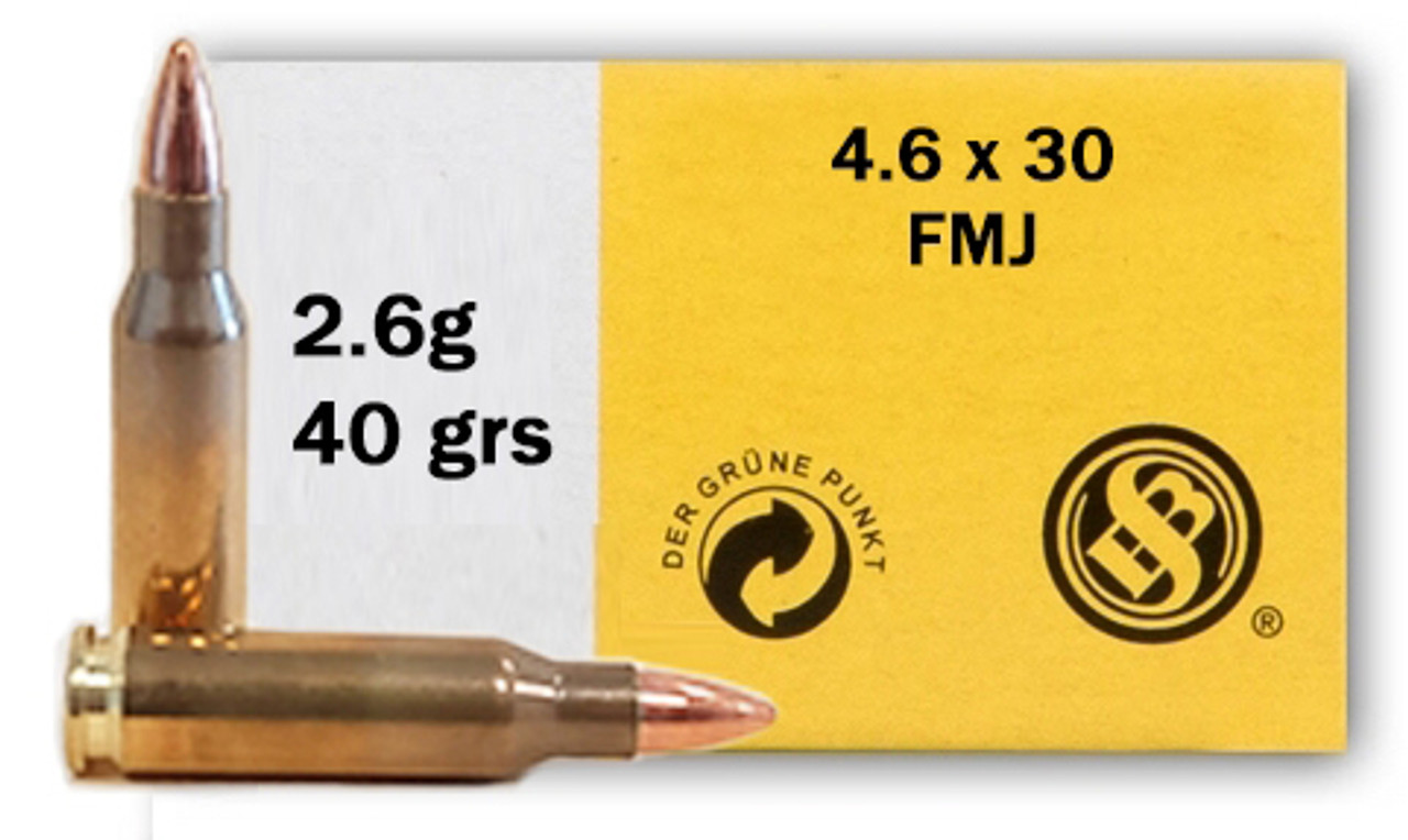 SELLIER & BELLOT 4.6X30 HK 40GR FMJ 40RD BOX 60 BOXES PER CASE 3 SELLIER & BELLOT 4.6X30 HK 40GR FMJ 40RD BOX 60 BOXES PER CASE