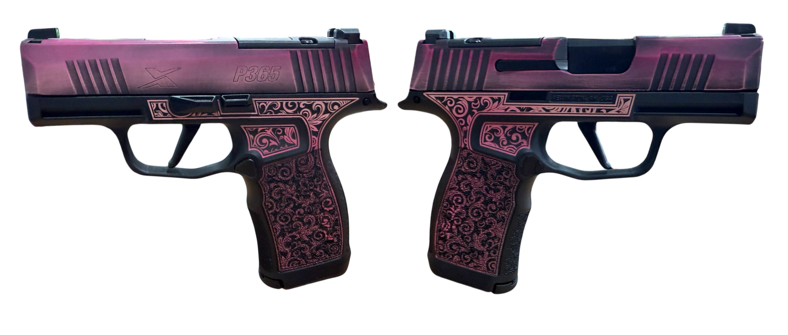 SIG SAUER P365X LADY BUG 9MM PSTL 3.1" BBL 2-12RD MAGS, OPTC PLTE COVER