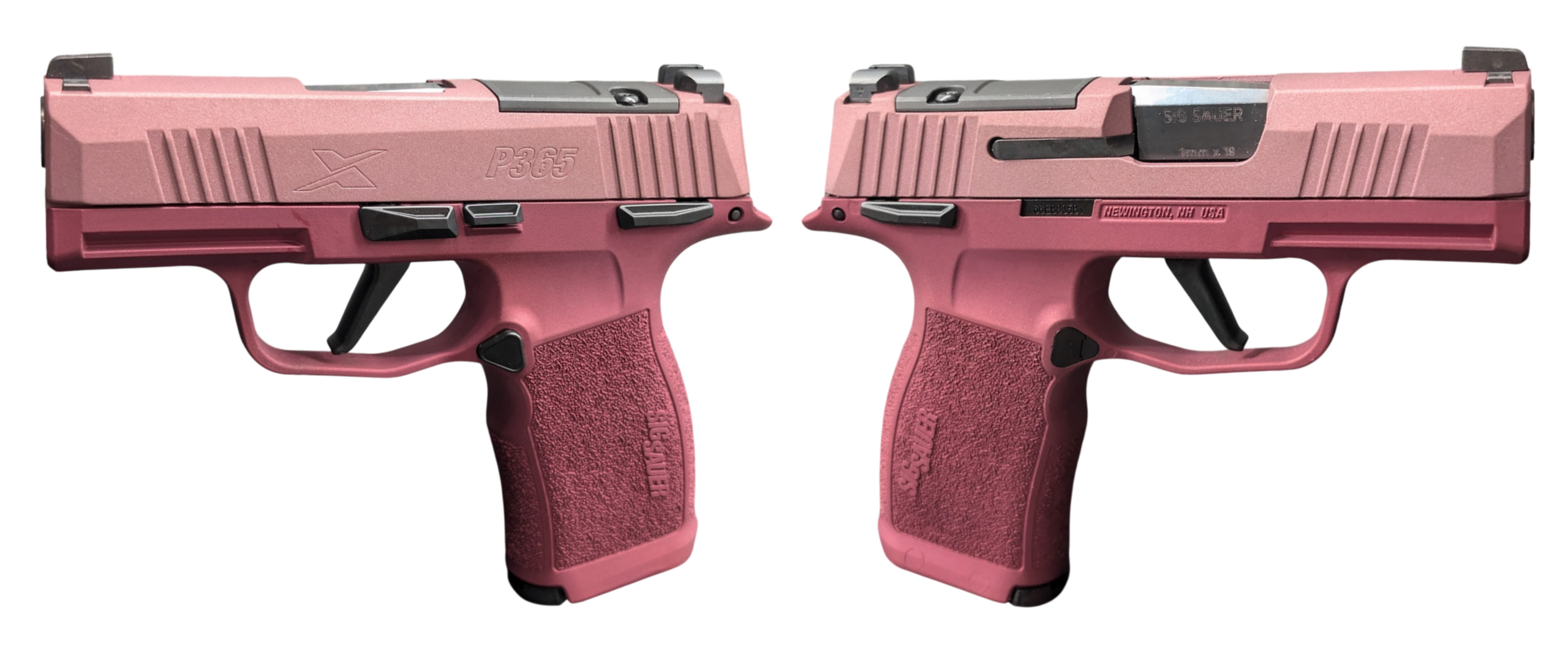 SIG SAUER P365X 9MM PSTL 3.1" TWO TONE BLUSH MS 2-12RD OPTC PLTE CVR